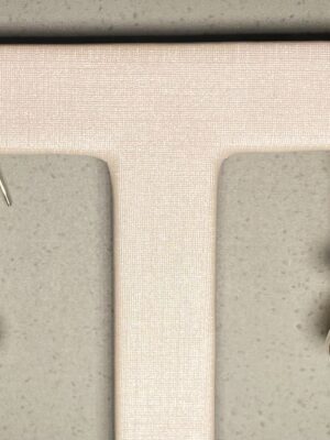 Brinco gancho citrino lapidado e bruto