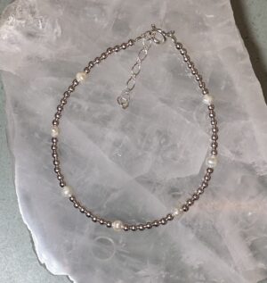 PULSEIRA PÉROLAS E PRATA
